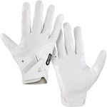 Grip Boost Football Gloves Solid Stealth 6.0 Boost Plus Men's Receiver Gloves - Adult Sizes (Solid White, Medium)