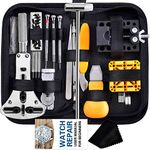 Anezus 187Pcs Watch Repair Tool Kit, Watch Link Pin Remover Tools and Watch Back Case Removal Tools for Watch Strap Remover, Watch Battery Replacement, Watch Band Sizing and Watch Repair