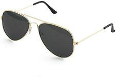 Skeleteen Black Gold Aviator Sungla