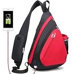 Cross Body Bag, Sling Backpack Shoulder Bag, Travel Hiking Daypack Cycling for Women Men by KAKA Bag…