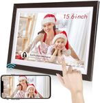 15.6 inch WiFi Digital Picture Frame 32GB Large Storage Digital Photo Frame, IPS HD 1080P Touch Screen Smart Photo Frame, Auto-Rotate, Wall Mountable, Easy Setup to Share Photos/Videos via Uhale APP