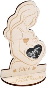 volumoon Cadre Photo pour Femme Enceinte, enceintes Cadre pour photos d'échographie, Cadres Image Echographie à Bébé, Idée Cadeau pour Amie Enceinte Les Bébés échographie Souveni (B)