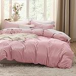 Bedsure Pink Duvet Cover Full Size 
