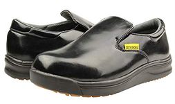 DDTX Work Kitchen Chef Shoes Unisex SRC Anti-Slip Oil and Water Resistant Lightweight Black 8.5UK