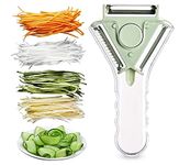 3 in 1 Vegetable Peeler with 3 Stainless Steel Blades for Multifunctional Kitchen Tool Vegetables Potato Apple Carrot Tomato Kiwi Cucumber Peeling Shredder & Slice