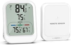 ORIA Digital Thermometer Hygrometer, Wireless Indoor Outdoor Thermometer, Temperature Humidity Monitor with MAX/MIN Record, ℃/°F Switch, Comfort and Trend Indication, for Home, Cellar, Greenhouse