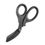 XSHEAR® 7.5” Black Titanium Coated Extreme Duty Trauma Shears. Tough and Durable Medical Scissors for The Paramedic, EMT, Nurse or Any Emergency Healthcare Provider