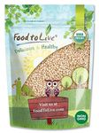 Food to Live Organic Whole Grain Sorghum, 3 Pounds — Non-GMO White Groats. Raw Milo Seeds. Vegan, Bulk Broom-corn. Durra is Great for Making Flour and Popped Jowar Dhani
