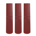 Synthetic Reeds Tenor Saxtenor,Plastic Alto Sax Reed 2.O,3pcs Resin Alto Saxophone Mouthpiece Reeds Strength 2.5 Repair Reed Accessory(Red)