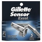 Gillette Sensor Excel Cartridges, 5 Count (Pack of 2)- Packaging May Vary