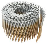 Metabo HPT 12216HHPT 3 in. x 0.131-Gauge Bright Smooth Round Head Wire Coil Framing Nails for NV90AG | NV83A4 | 2400 Count