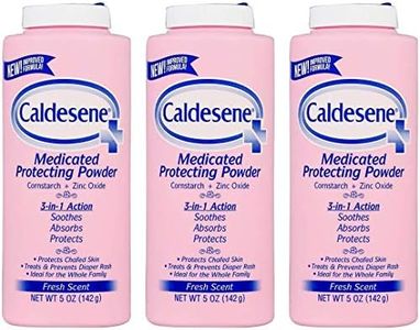 Caldesene Medicated Protecting Powder with Zinc Oxide & Cornstarch-Talc Free, 5 Ounce (3 Pack)