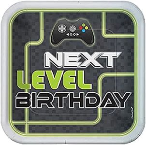 amscan 552948-55 Piastra quadrata Level Up 23 cm Fsc