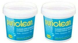 Puriclean 2 x 400g Water Tank Purification Treatment Caravan System Cleaner