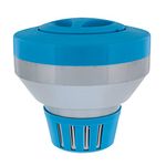 U.S. Pool Supply Deluxe Pool Chlorine Floater Dispenser - 3" Tablets, 7" Diameter - Inground & above Ground Swimming Pools - Large Floating Chlorinator, Adjustable Flow for Balanced Chemical Delivery