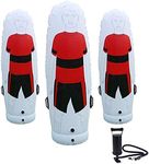 TNZMART Soccer Inflatable Dummy Set Free Kicks Air Mannequin Wall Soccer Training Dummies with Pump for Children Adult (Pack of 3)