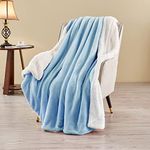 LINENOVA Sherpa Fleece Throw Blanke