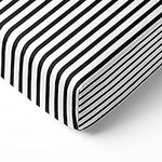 Bacati - Black/White Pin Stripes Cr