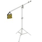 Neewer Photo Studio 2-in-1 Light Stand 48.4-151.5 inches Adjustable Height with 85-inch Boom Arm, Sandbag for Supporting Umbrella Softbox Flash for Portrait Video Photography