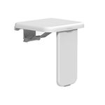 MEJE Folding Shower Seat Wall Mounted, Bath Safety Furniture Shower Bench Seat, Bathroom Stool Seating Chair, Home Care, Hold up to 400lbs, 20" L x 15 3/4" W×3 1/8“ (White)