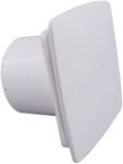 AirTech-UK Bathroom Extractor Fan Nea Style White Front with Timer and Humidistat