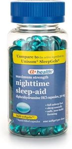 A+Health Nighttime Sleep Aid Diphenhydramine 50 mg Softgels Maximum Strength, 160 Count