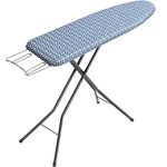 APEXCHASER Ironing Board, Full Size Iron Board with Iron Rest, lightweight Ironing Board with Height Adjustable, Extra Thick Heat-Resistant Cover with Padding, Heavy-Duty Sturdy Metal Legs, 49x13 Blue