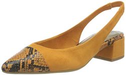 MARCO TOZZI Women's 2-2-29500-26 Sling Pumps, Mango Comb, 6.5 UK