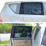 TFY Universal Car Rear Side-Door Square-Window Sunshades - for Vehicles with Side Windows 31.5Inch - 47Inch W x 23Inch H (Large Rectengular Window)