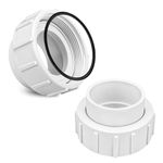 Hasanbar 2" Half Union Adapter Replaces Pentair PKG188 Half Union Adapter, Fits Pentair Sta-Rite Heater and Salt Water Chlorinator Cell, Pool & Spa Replacement Parts, 2 Pack