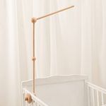 Mobile Arm for Crib, Wooden Baby Mobile Hanger with Anti-Slip Design, Crib Mobile Holder for Hanging Baby Plush Toys as Nursery Decoration