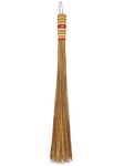 1 Piece of 32 inch Multi-Surface Sturdy Outdoor Authentic Coconut Leaf Broom Asian Heavy Duty Broom Thai Natural Coconut Leaf Broom (Country Rustic)