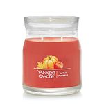 Yankee Candle Apple Pumpkin Scented, Signature 13oz Medium Jar 2-Wick Candle, Over 35 Hours of Burn Time