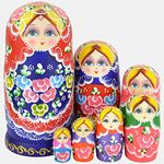 YAKELUS 7pcs Russian Nesting Dolls Matryoshka handmade0702