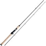 Sougayilang Fishing Rods Graphite Lightweight Ultra Light Trout Rods 2 Pieces Cork Handle Crappie Casting Fishing Rod(Cast-6'0'')