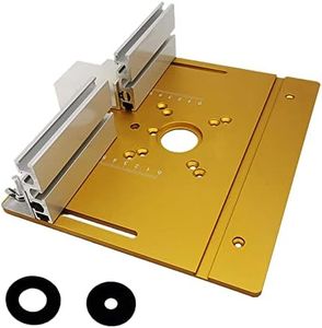 Frunimall Table de fraisage,table de routeur,table de travail du bois,outil de gravure avec jauge à onglets(jaune)