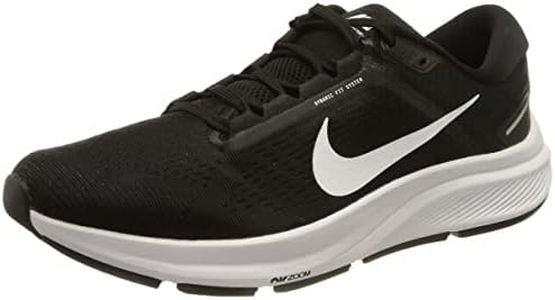 Nike Men's Air Zoom Structure 24 Running Shoe, Barely Volt/Black-Volt-Aurora Green, 8 UK