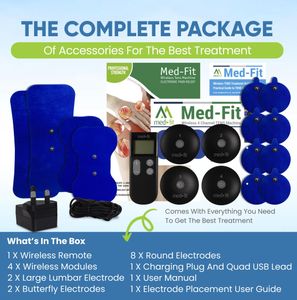 Med-Fit Wireless 4-Channel TENS Machine – Rechargeable Pain Relief Device
