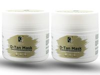 Sneira D-TAN Mask 100 gm(pack of 2) for Instant Tan Removal & Sun Protection With Milk, Honey & Kojik suitable for All Skin Types