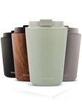 MAMEIDO Coffee Cup Travel Mug 350ml, 470ml & 700ml - Leakproof Travel Coffee Mug, Stainless Steel Travel Mugs for Hot Drinks BPA-Free (Desert Sage, 0,35l)