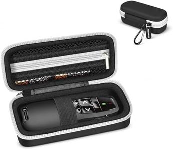ANKHOH Case for Logitech R400/R500 Wireless Presenter(Not for R800) - Protective Storage Bag with Custom Fit, Zippered Pocket & Carabiner Clip for Business Presentations (Box Only) (Black)