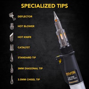 LEXIVON Soldering Iron Kit – Adjustable Temperature, Accessories Included