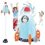 Dawdix Outdoor Sprinkler Toy | Water Rocket Outdoor Sprinkler Toy for Kids Age 3+, Summer Cooling Yard Games Funny Water Spray Toy (da-PSHJ)