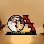 MYGIFTYSHOP NANA Customised Wooden Photo Table Top 8 X 6 Inch | Birthday Anniversary Thanks sorry | Gift for Grandfather Nana