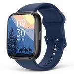 Smart-Watch-with-Alexa-Built-in, 100+ Fitness Tracker Smartwatch, IP68 Waterproof, Health Monitor for Heart Rate, Sleep, 24/7 Blood Oxygen & Stress, Smart Watch for Android and iPhone, Blue