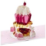 Hallmark Signature Paper Wonder Pop Up Birthday Card (Cupcake, Sweet Day)