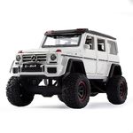 ARNIYAVALA AMG G500 Diecast Metal Pullback Toy car with Openable Doors & Light, Music Boys car for Kids Best Toys Gifts Toys for Kids (AMG G500 - White)