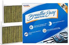 Spearhead Odor Defense Breathe Easy AC & Heater Cabin Filter | Fits 2017-23 Model 3, 2020-23 Model Y Like OEM | Up to 25% Longer Lasting w/Activated Carbon (BE-111)