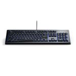 SteelSeries Apex 100 Gaming Keyboard - Tactile & Silent - Blue LED Backlit - Splash Resistant - Media Controls