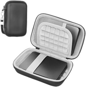 Custodia per Hard Disk Esterno TOSHIBA Canvio Basics/Western Digital WD Elements/Seagate HDD caso, ​Memoria Esterna Portatile Disco Esterno Protettiva Borsa Antiurto Rigida Cover Case (gray)